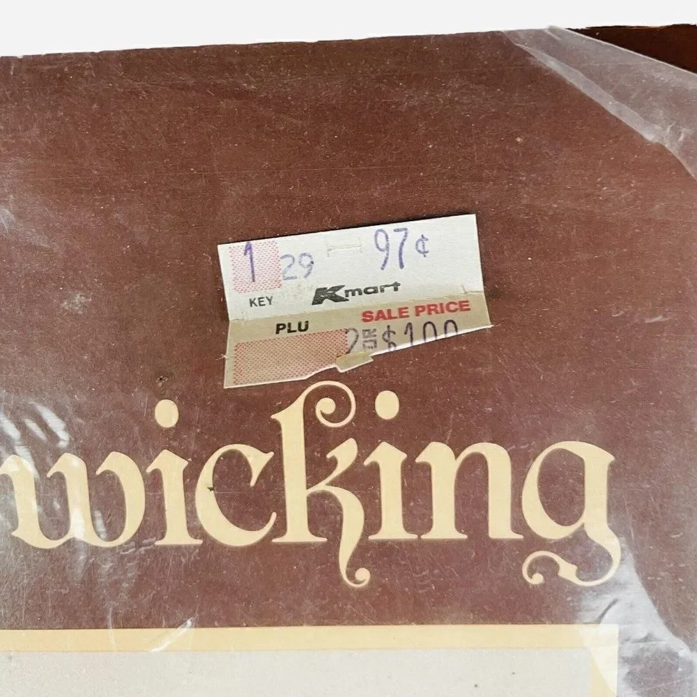 Vintage 80s Dritz Candlewicking Kit 9004 Butterfly Cottagecore Craft INCOMPLETE